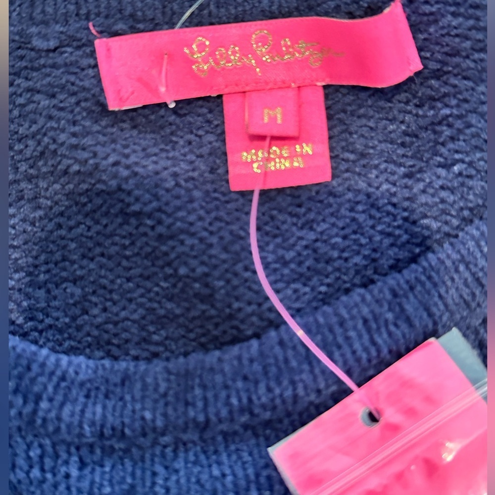 NWT! Lilly Pulitzer Galen Sweater Dress in True Navy Size Medium - Picture 4 of 9